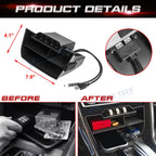 Center Console Armrest Box Organizer Insert with Cup Holder for Honda Civic (2016-2021)