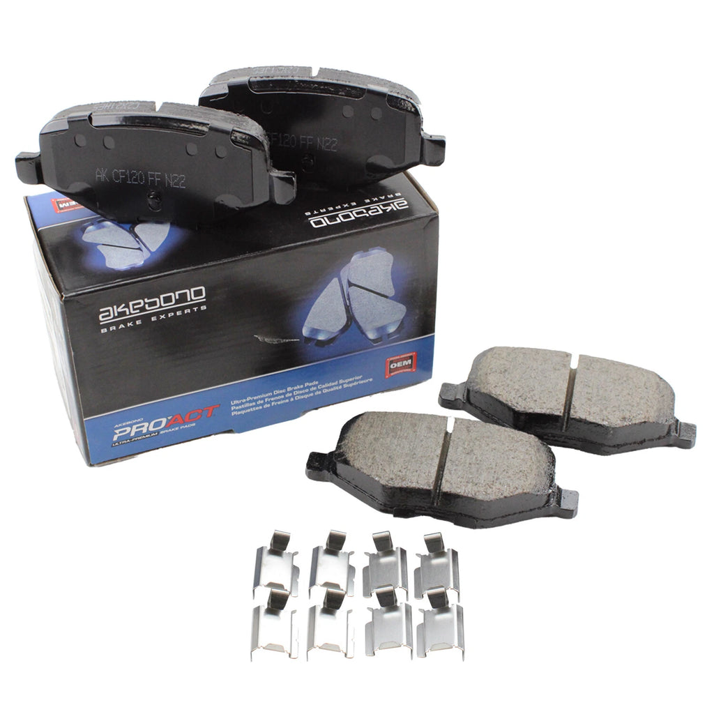 Akebono ProAct Rear Disc Brake Pads for Ford Edge Flex Explorer Lincoln MKT MKX (2007–2020)