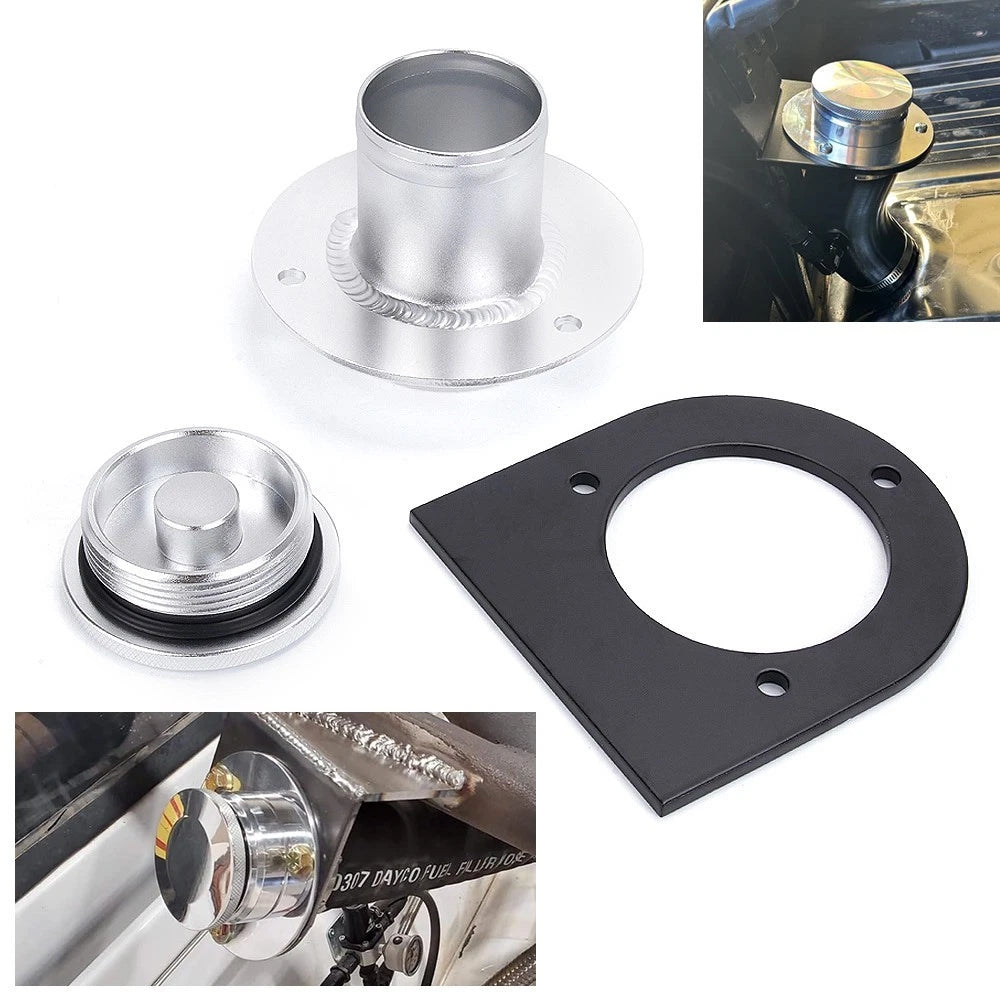 Aluminum Fuel Tank Filler Neck for Gas Tank (2")