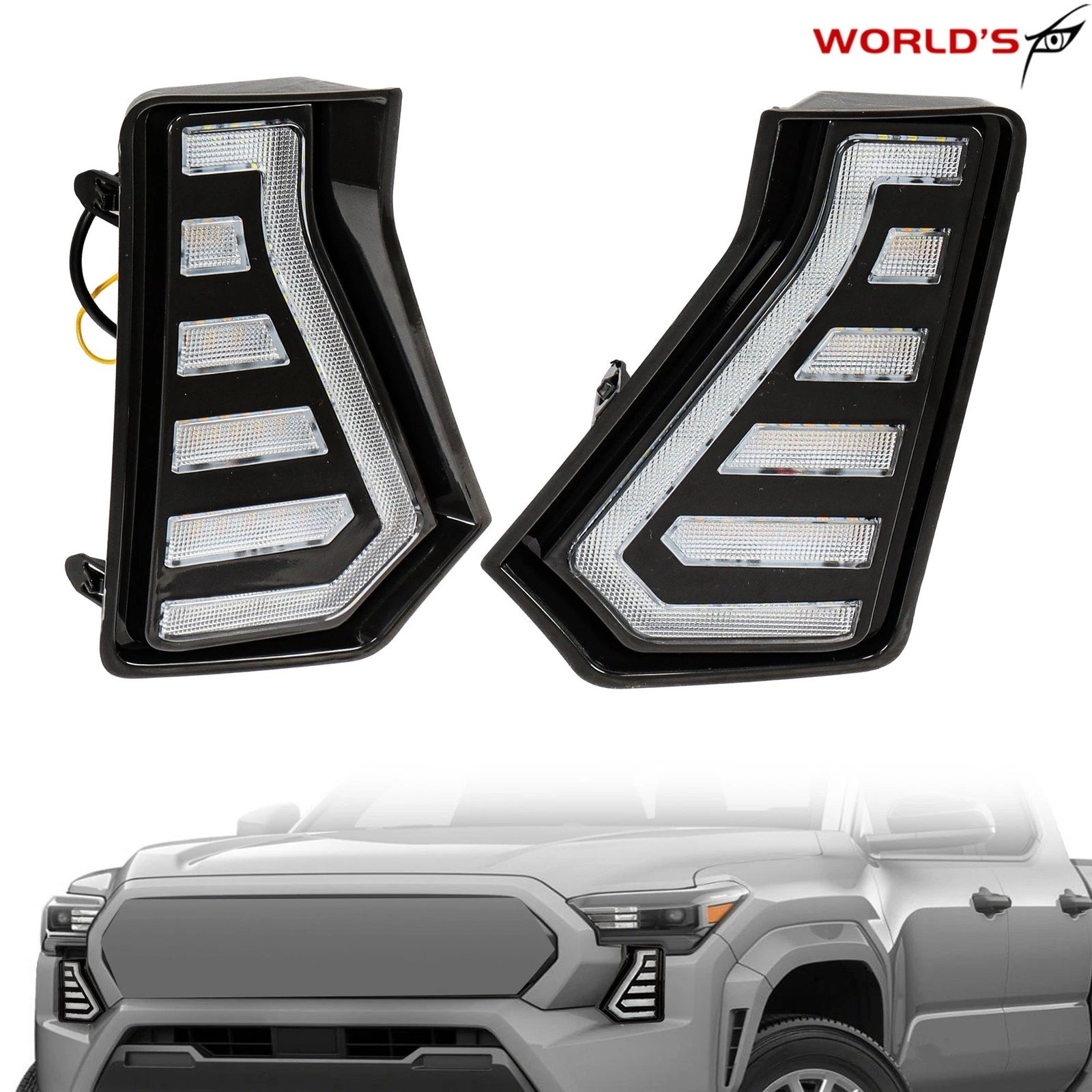 LED DRL Set for Toyota Tacoma (2024–2025) with Harness Turn Signal Lights
