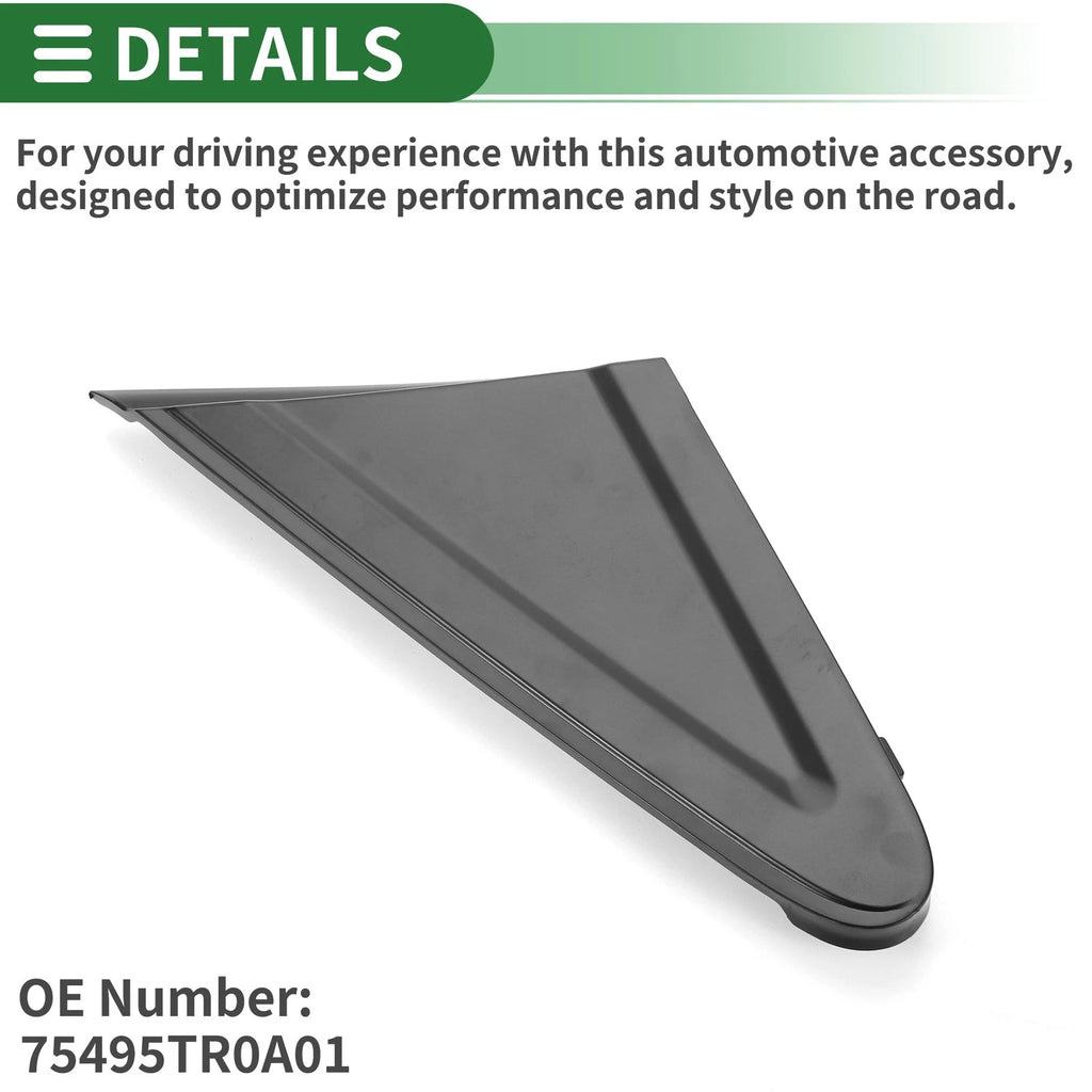 Front Left Side Door Pillar Window Trim for Honda Civic (2012–2015) No. 75495TR0A01