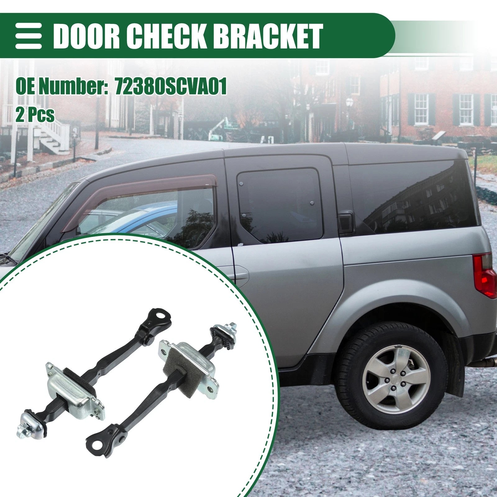 2 Pcs Door Check Strap Assembly for Honda Element (2003–2011) No. 72380SCVA01