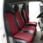 5mm Foam Laminate Front Seat Covers for Car - Grey Polyester & Leather (N/A)