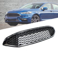 Front Grille Bumper for Ford Fusion (2017–2018) Honeycomb Chrome Black