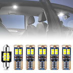 Set of 6 Interior Dome License Plate Cargo Map Light Bulbs for Toyota Corolla (2009–2022)