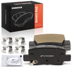 Set of 4 Rear Ceramic Brake Pads with Hardware for Hyundai Elantra Kia Seltos