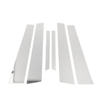 6 Pcs Chrome Silver Door Pillar Window Trim for Mercedes S-Class (2007-2013)