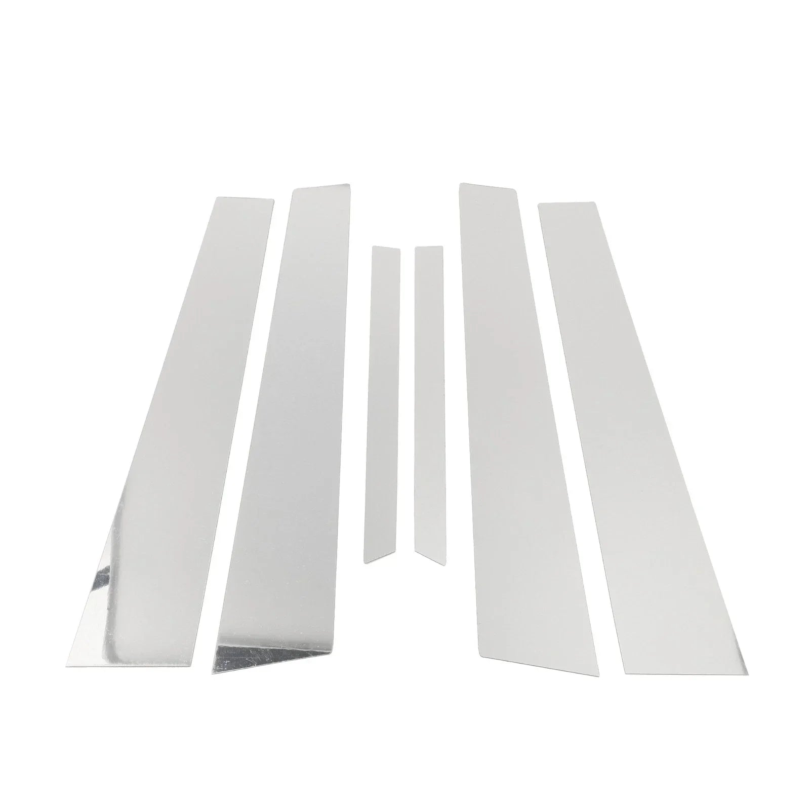 6 Pcs Chrome Silver Door Pillar Window Trim for Mercedes S-Class (2007-2013)