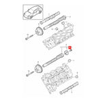 1Pc Camshaft Plug Stopper Valve Lever for Porsche Cayenne Panamera (2008–2017)