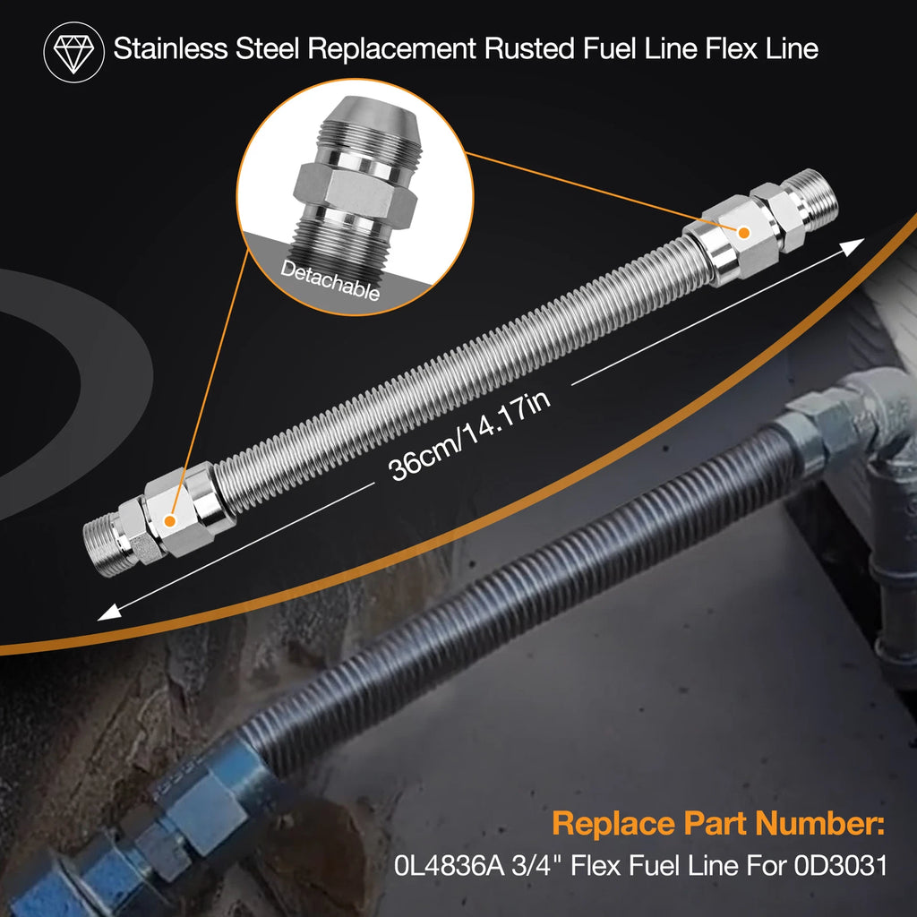 Gas Fuel Line Supply Flex Hose for Generac Generators