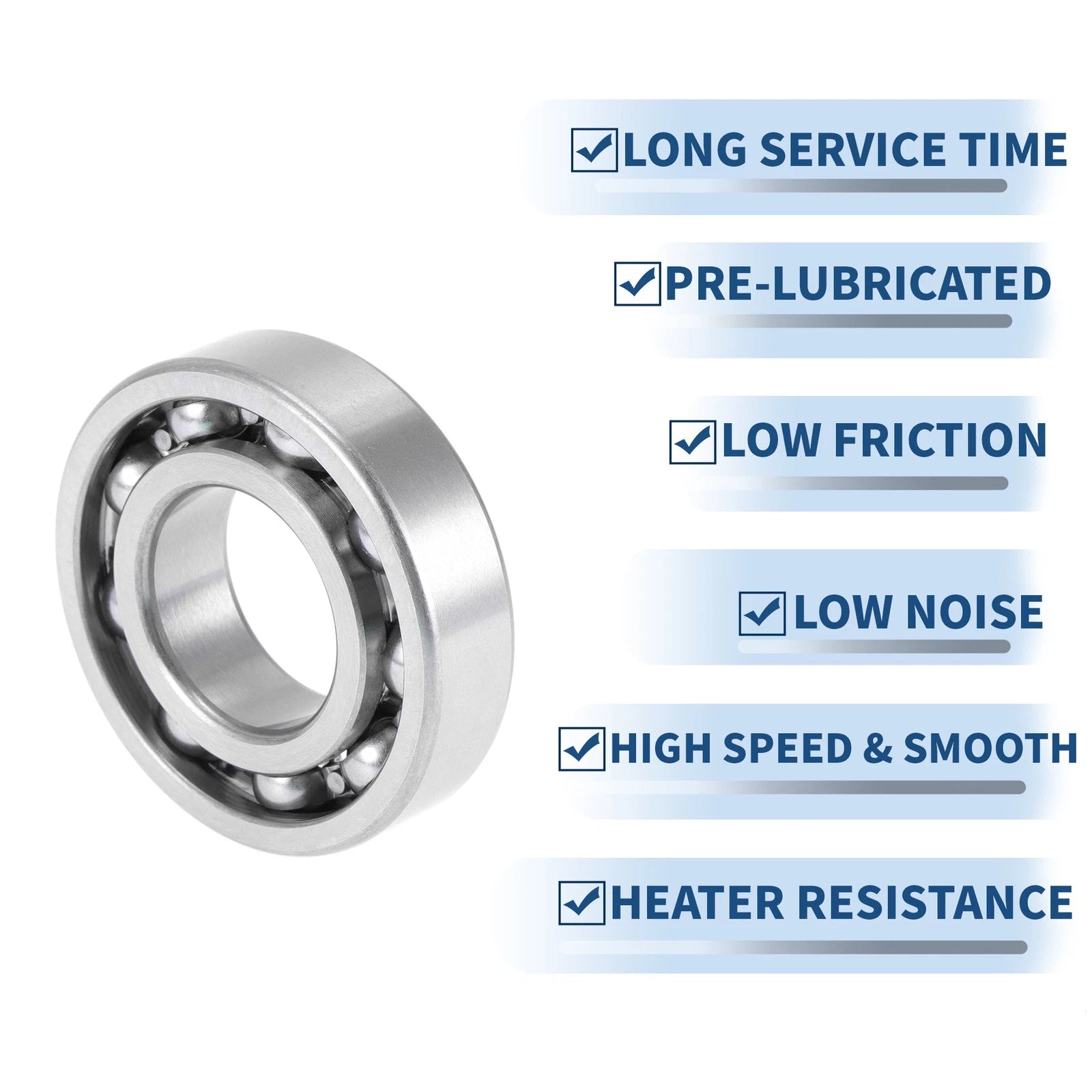 6206 Deep Groove Ball Bearing for Scooter Skateboard Wheel (30x62x16mm)
