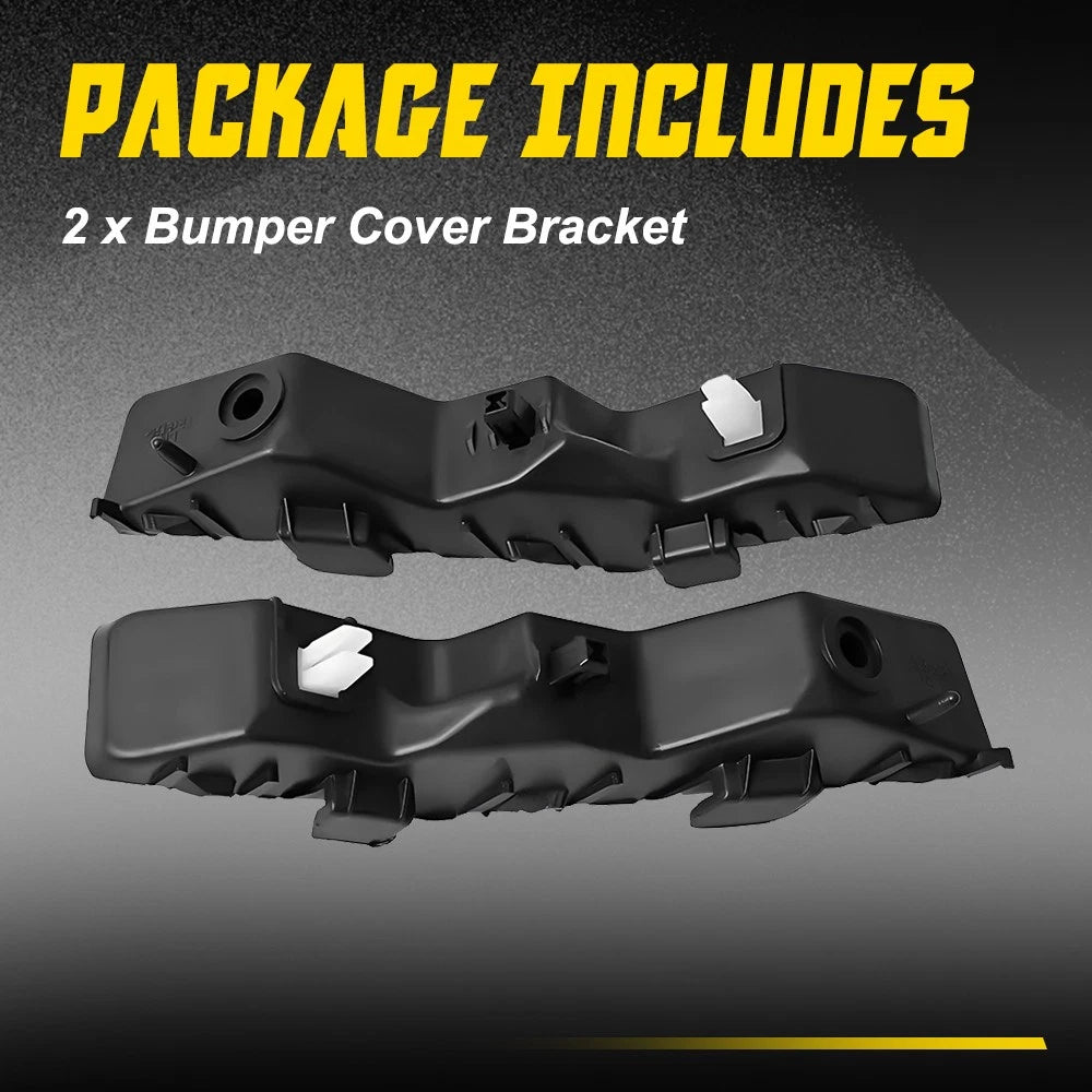 Front Bumper Bracket Set for Kia Soul (2020–2024) Driver Passenger Black