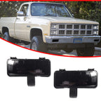 2X Smoked Front Turn Signal Lights for Chevy GMC Pickup Blazer Jimmy (1981–1982)