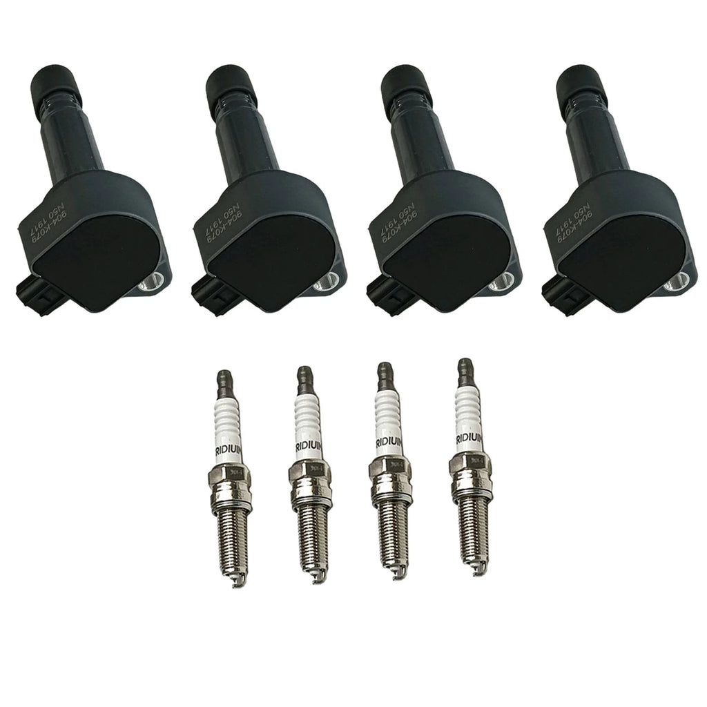 Set of 4 Ignition Coils & Iridium Spark Plugs for Honda Civic (2006–2011)