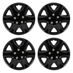 Set of 4 Black Wheel Hub Caps for R15 Tire 4 Lug Wheel