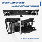 Chrome Rear Step Bumper for Toyota Tundra (2022–2026) w/ Towing Pkg