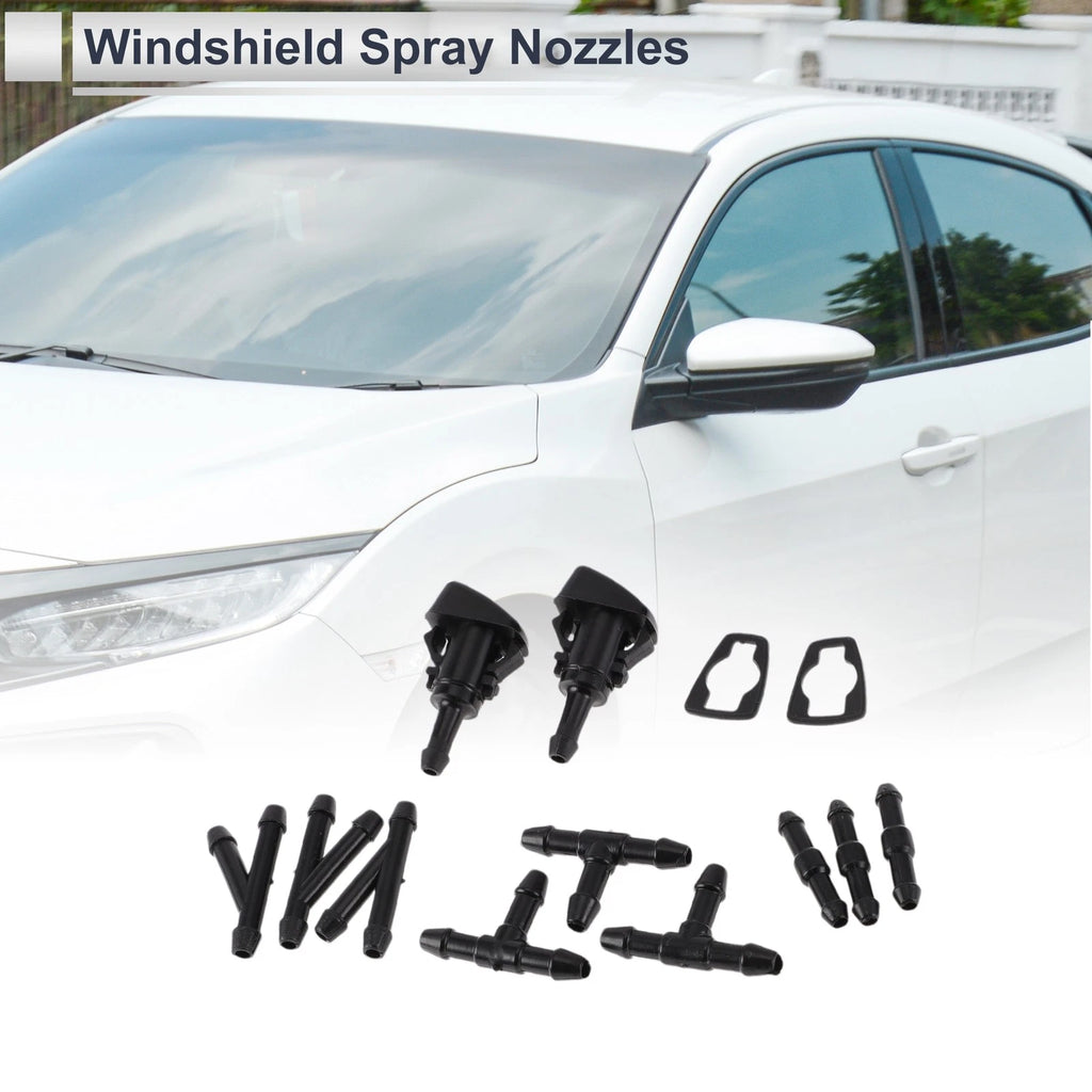 Windshield Washer Nozzle Set of 1 for Subaru (Black)