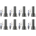 Set of 8 Denso Iridium Spark Plugs & Coil Boots for Dakota (2008)