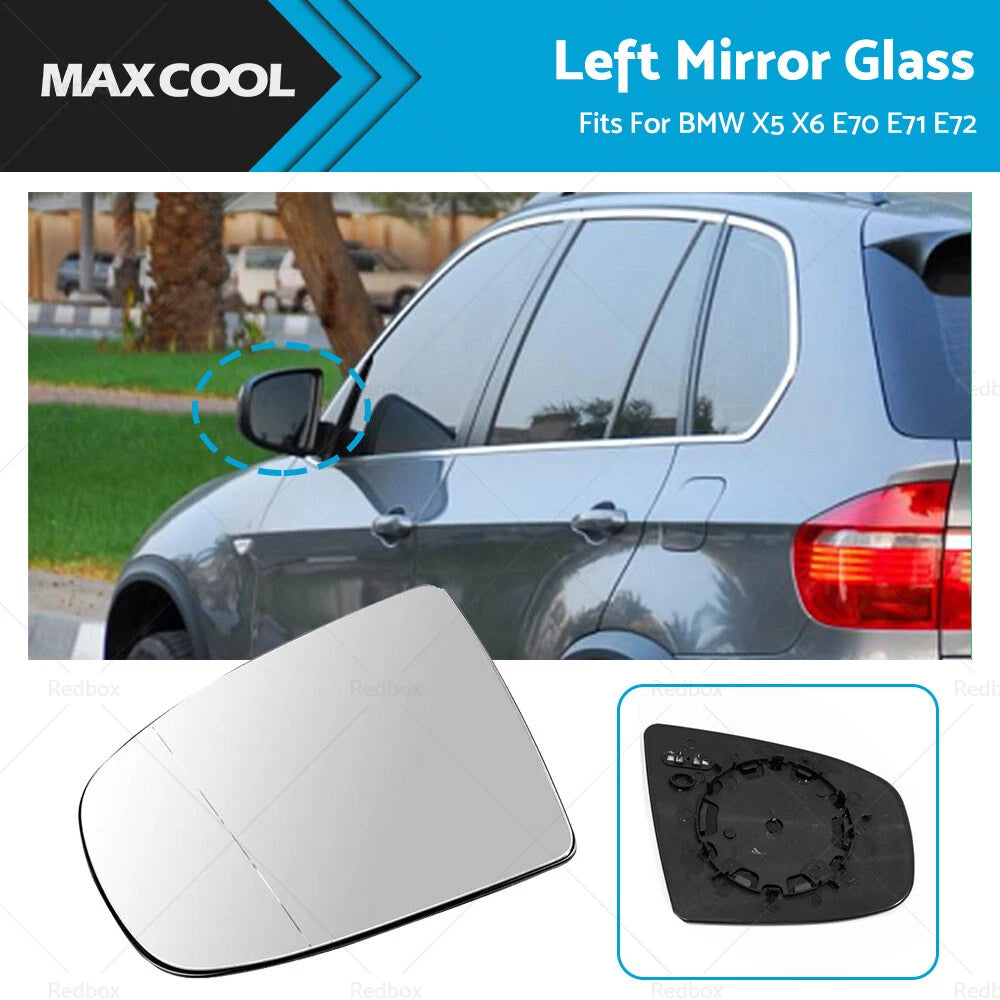 Left Heated Side Mirror for BMW X5 X6 E70 E71 E72 (2007–2019)