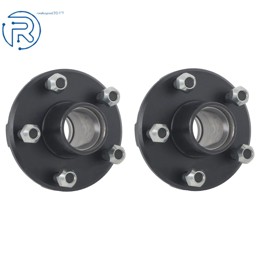 Set of 2 Trailer Hub Kit & Bearings for 2000 lbs Spindle (5 on 4.5")