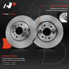 Front Disc Brake Rotors & Ceramic Pads for Chevrolet Uplander (2005-2008)