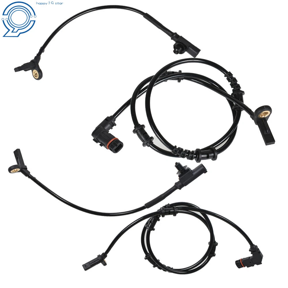 Set of 4 ABS Wheel Speed Sensors for Mercedes-Benz ML350 R350 (2006–2011)