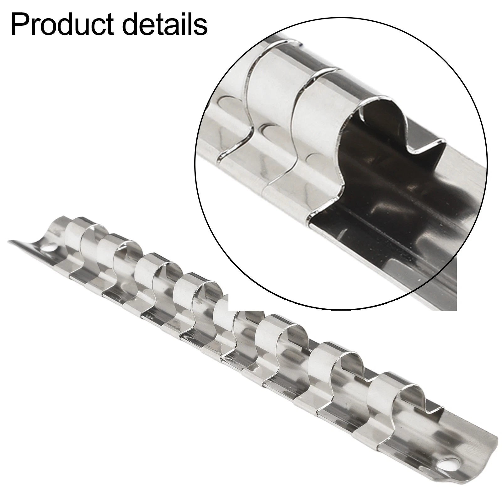 8-Clip Socket Rack Holder for Tool Organization