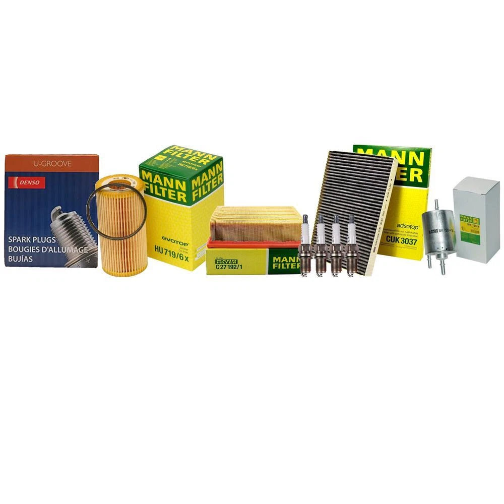 Mann Cabin Air Oil Fuel Filters & 4 Denso Spark Plugs for