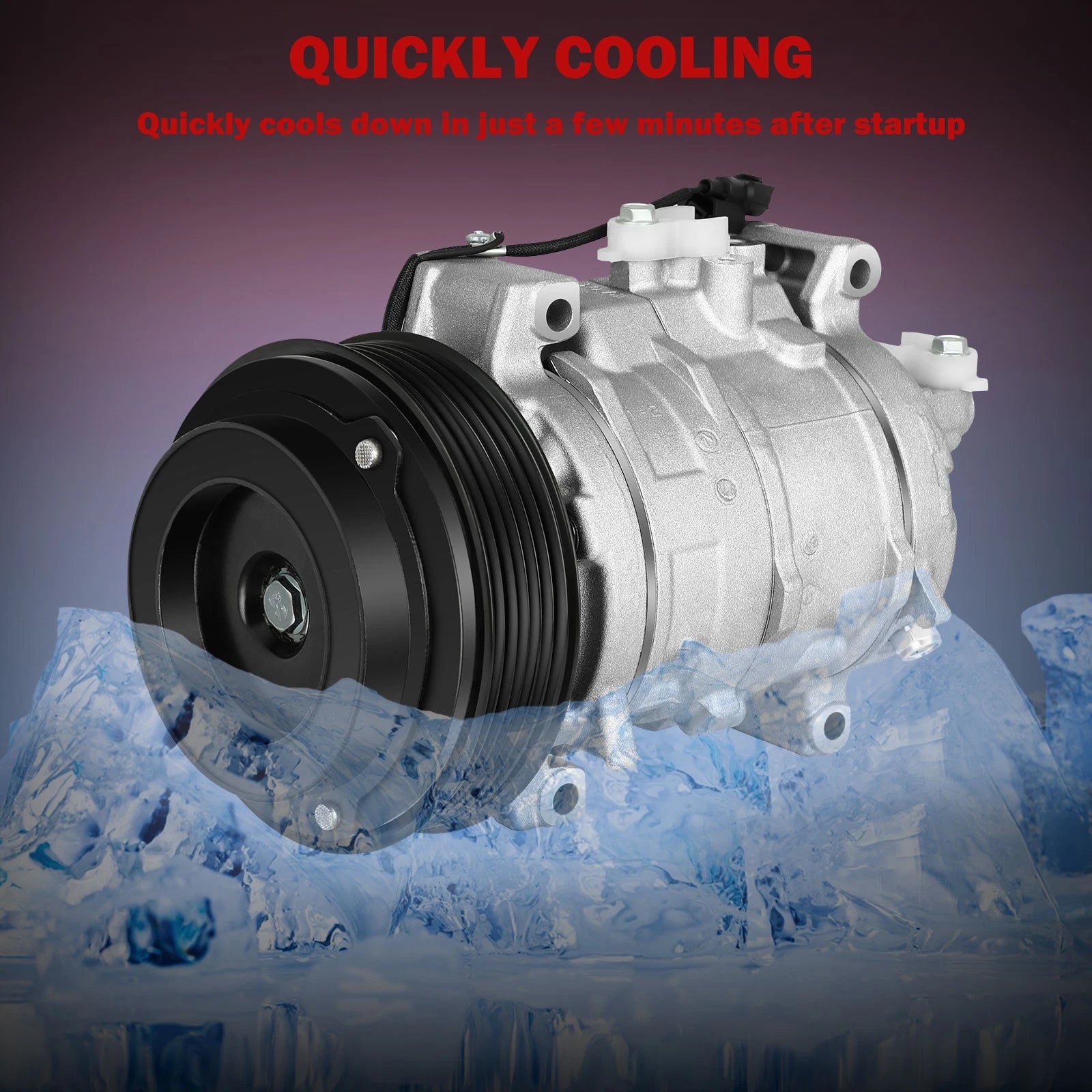 AC Compressor with Clutch for Honda Accord 2.4L (2008-2012)