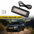 Set of 4 LED Emergency Beacon Strobe Lights for Truck Car (Universal)