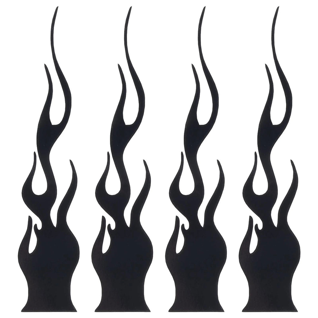 Set of 4 Flame Stickers for Car Decoration