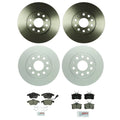 Brake Kit Disc Rotors & Ceramic Pads for Audi VW (Front 288mm & Rear 271.8mm)