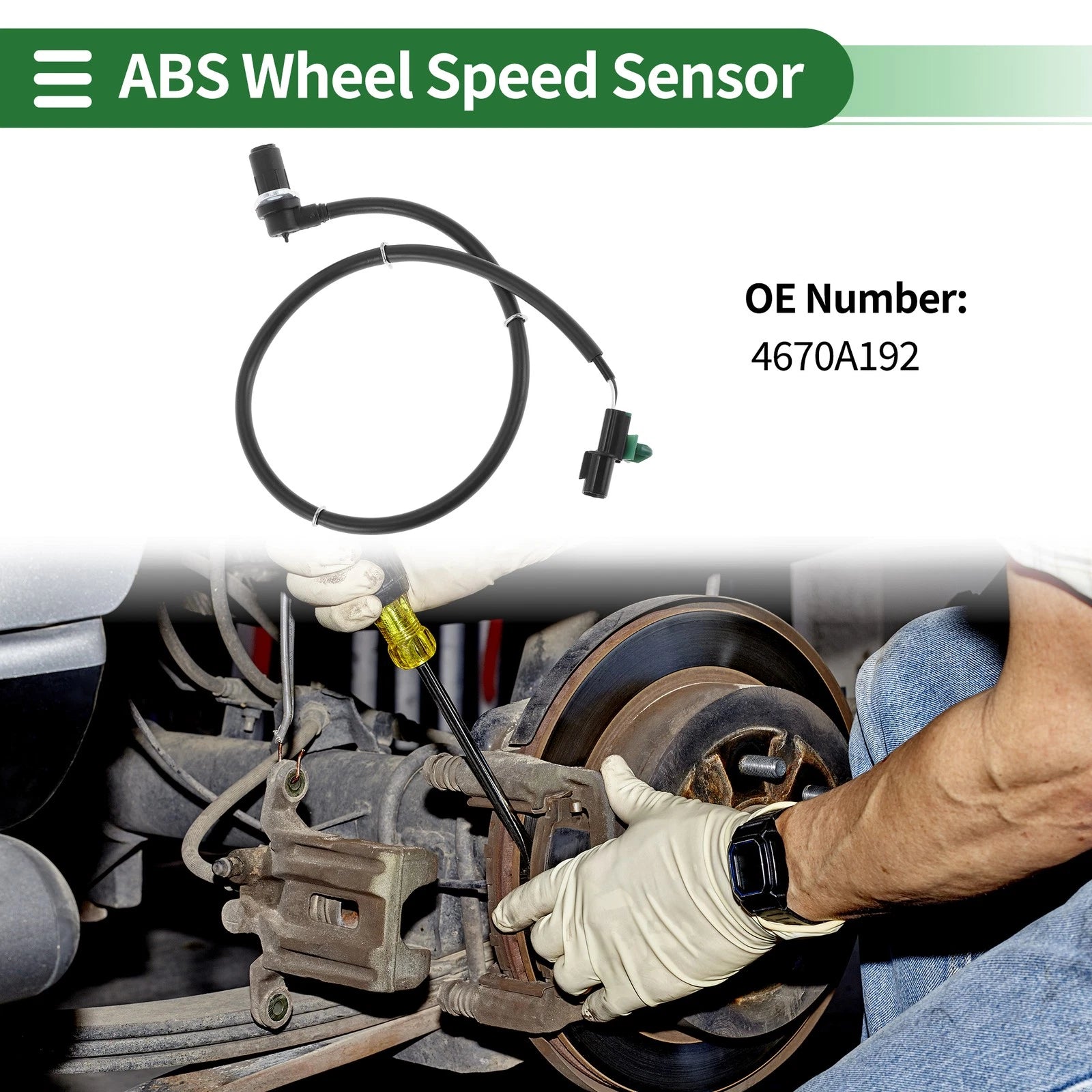 ABS Wheel Speed Sensor No. 4670A192 for Mitsubishi Pajero (2009–2016)