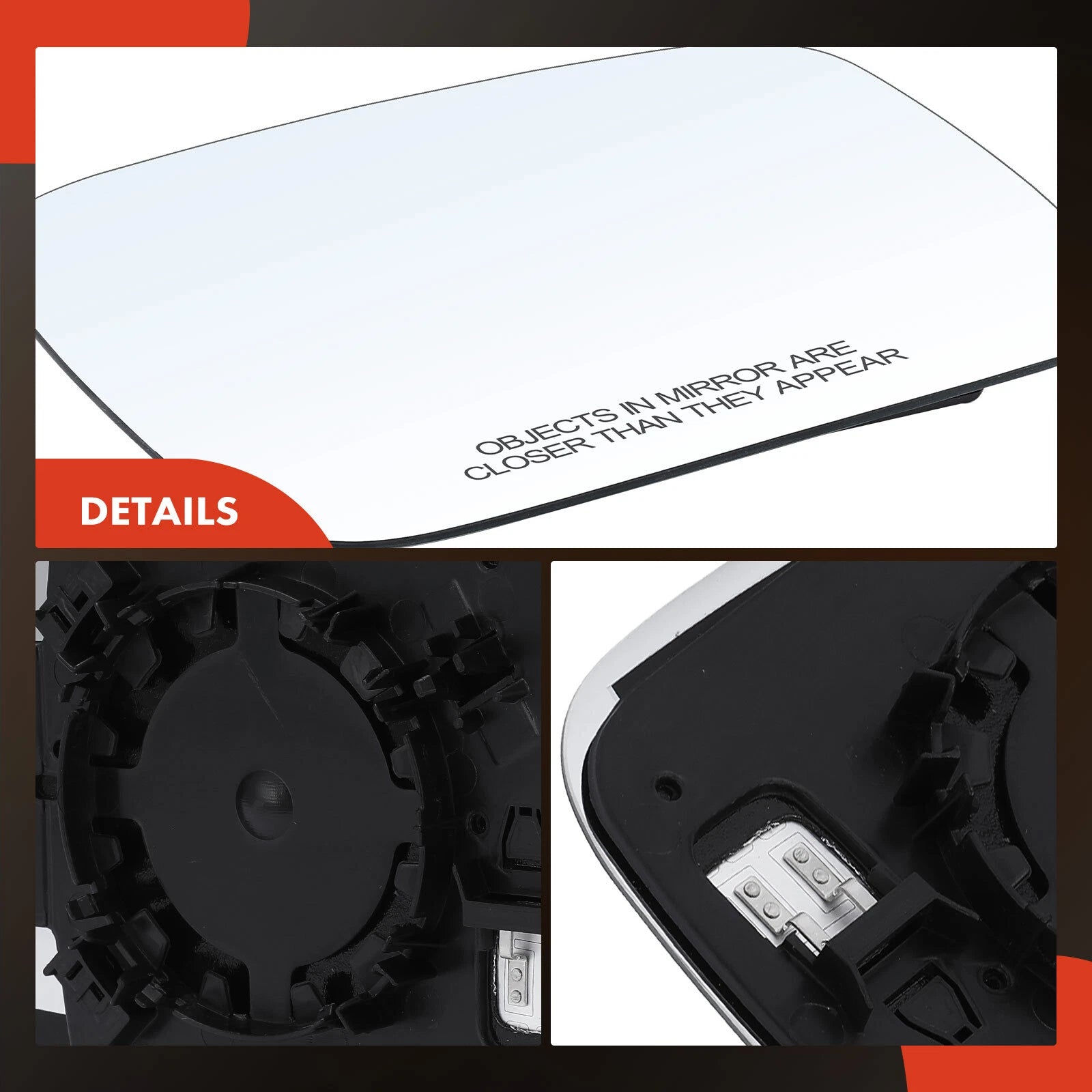 Heated Passenger Power Mirror Glass for Jeep Renegade (2015–2023)