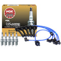 NGK HEI Ignition Coil & 8 V-Power Spark Plugs Kit for Ford Mercury V8 (—)