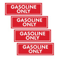 Set of 4 Gasoline Decals for Fuel Tank Caps (Universal)