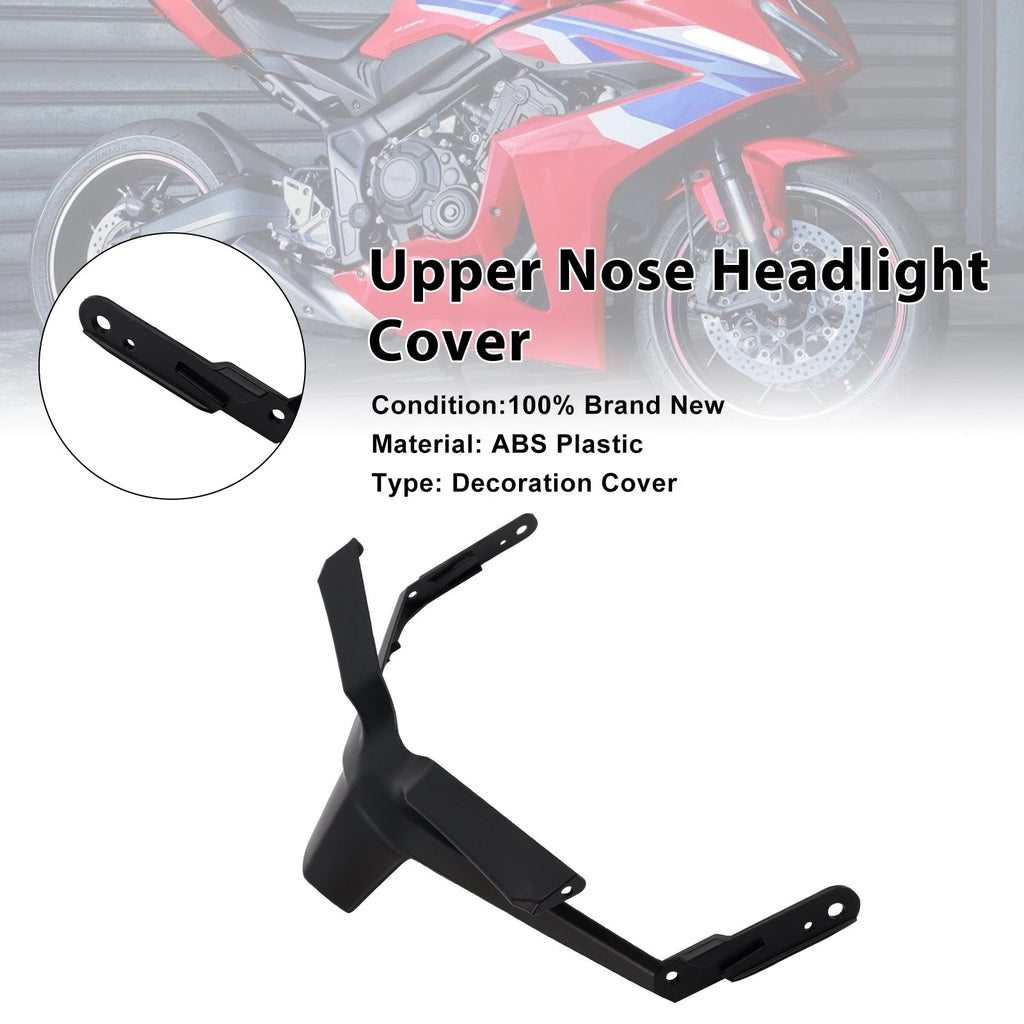 Front Upper Nose Headlight Cover Fairing for Honda CBR650R (2024–2025) Black