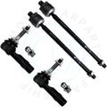 Set of 4 Tie Rod Ends for Ford Taurus Lincoln MKT (2010–2012)