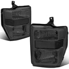 Smoked Clear Headlight + Turn Signal Lamp + Chrome Fog Light for SuperDuty (2008–2010)