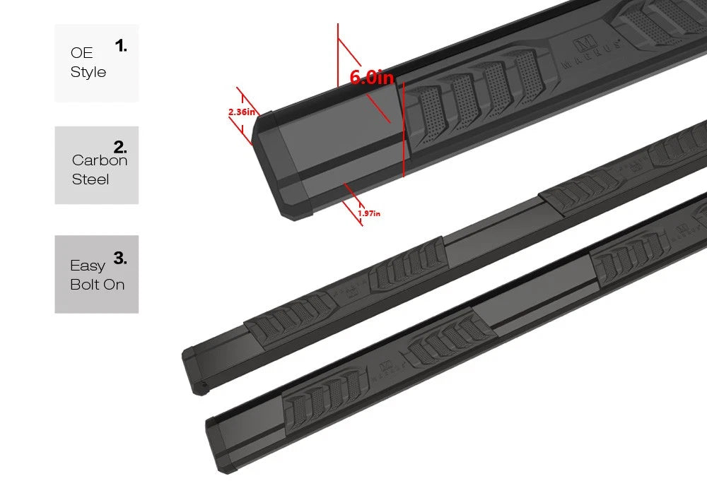 Running Boards for Ford Ranger SuperCrew Cab (2019-2026)