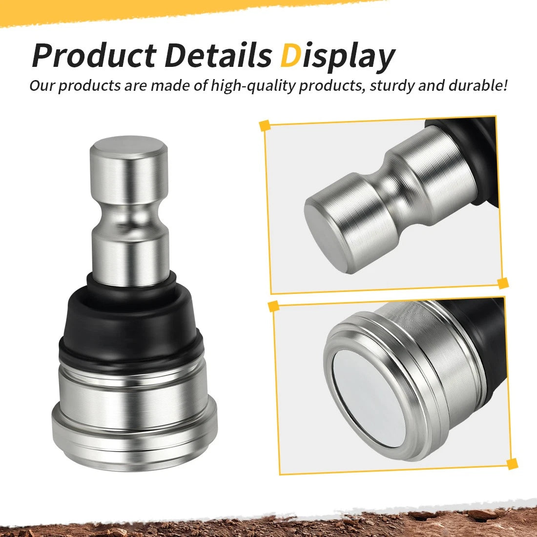 Set of 4 Upper & Lower Ball Joints for Polaris RZR XP 900 1000 Trail General 7081991