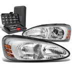 Pair Chrome Amber Side Headlight Lamps for Pontiac Grand Prix (2004–2008)
