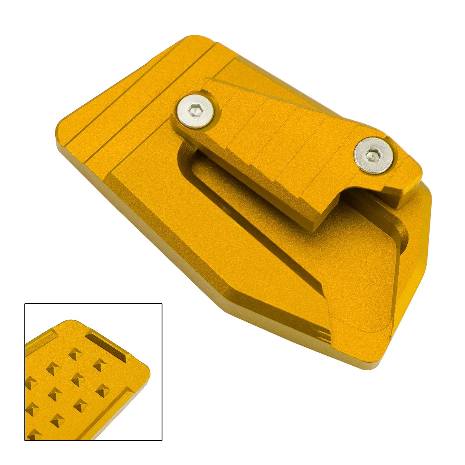 Kickstand Enlarger Plate Pad for BMW K1600B K1600GA (2018–2025) Gold