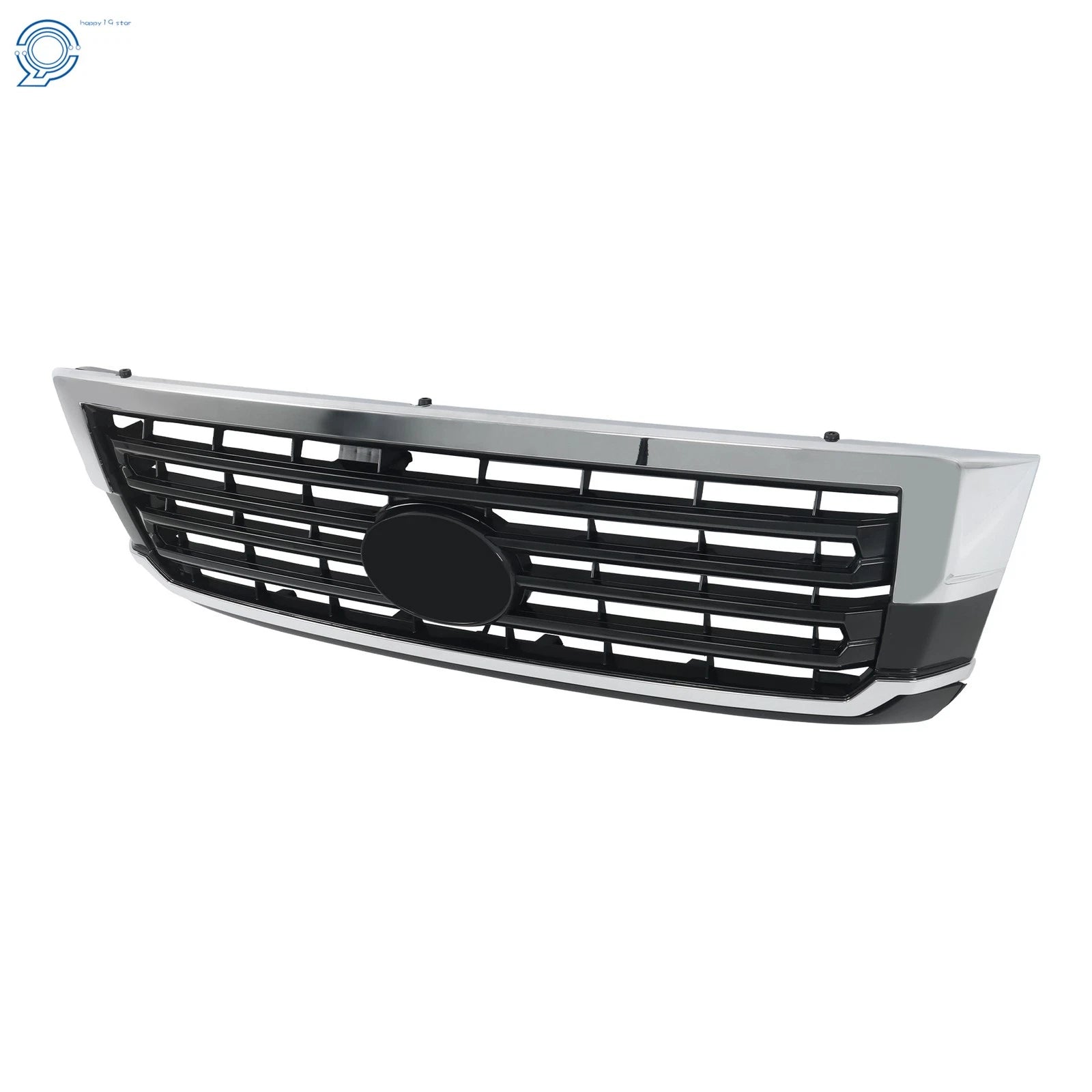 Chrome & Gloss Black Front Bumper Upper Grille for Toyota Sequoia (2018–2022)