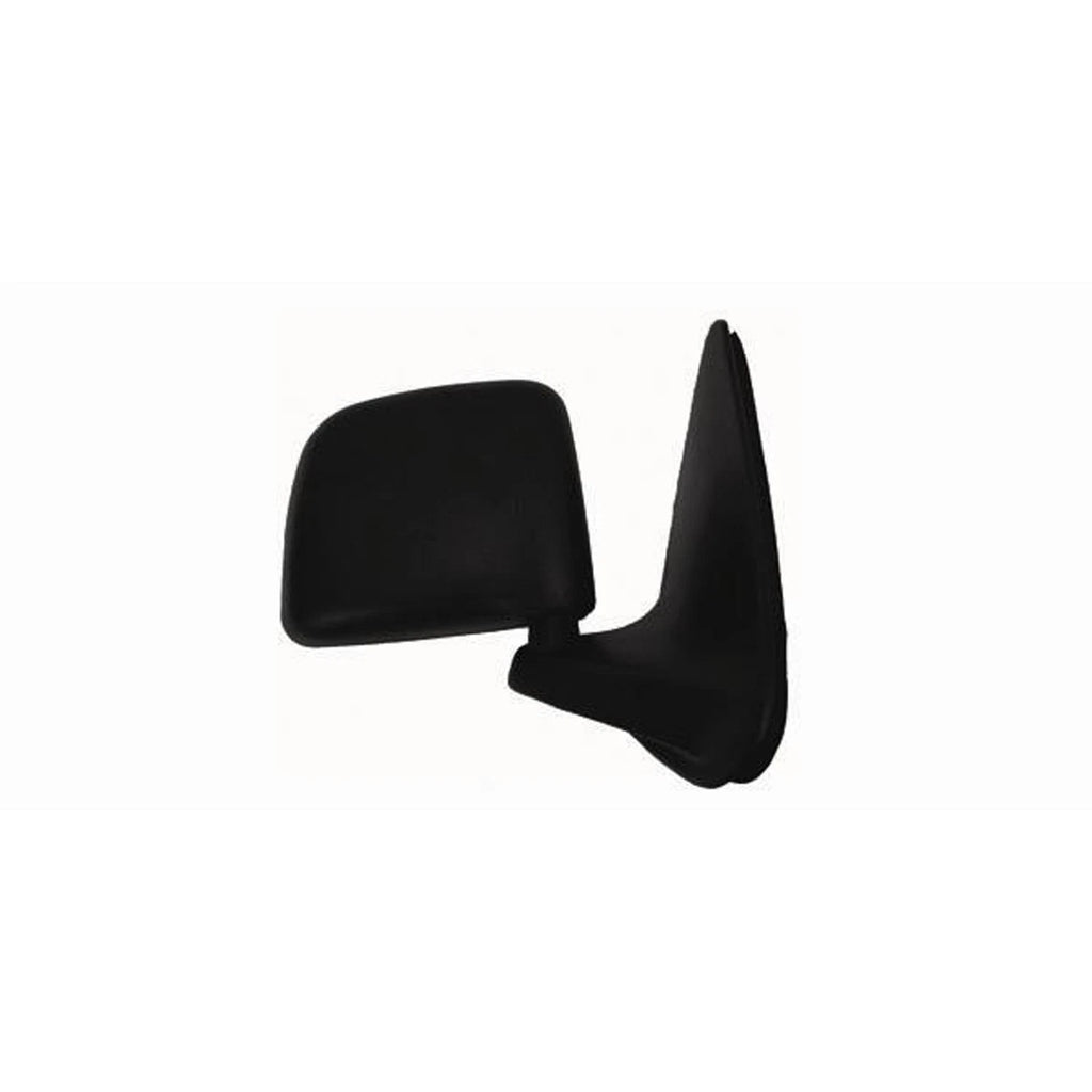 Replacement Black Textured Passenger Side Manual Door Mirror (See Fitment Chart)