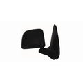 Replacement Black Textured Passenger Side Manual Door Mirror (See Fitment Chart)