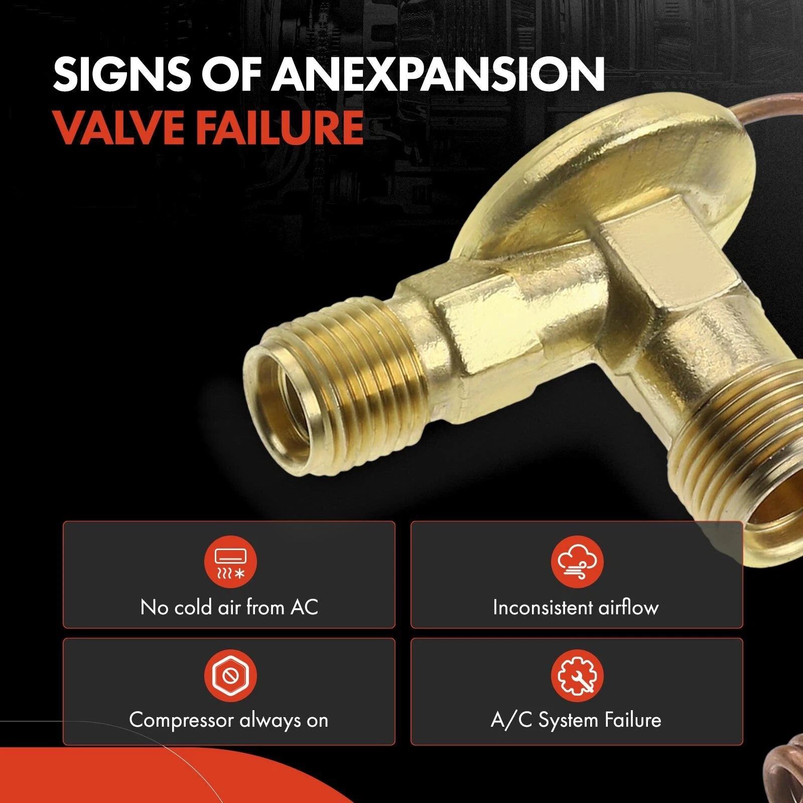 Rear A/C Expansion Valve for Chevy Express 1500 2500 GMC Savana (2003â2021)