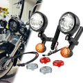 4.5" LED Auxiliary Passing Light w/ Bracket for Harley Touring Road King (1994–2023)