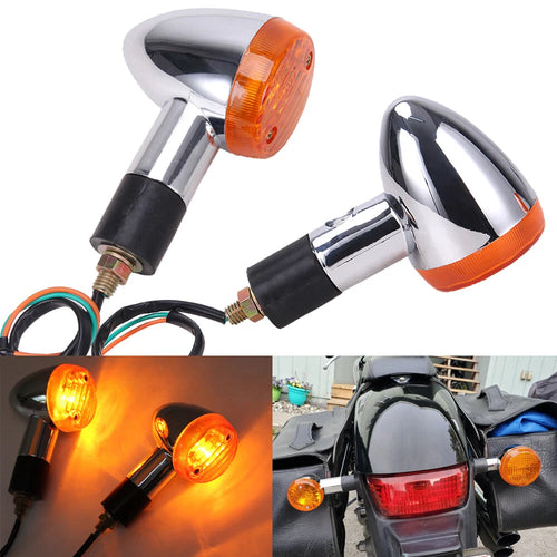 1 Pair Amber Turn Signal Light for Suzuki Boulevard C109R C50 C90 (2005–2023)