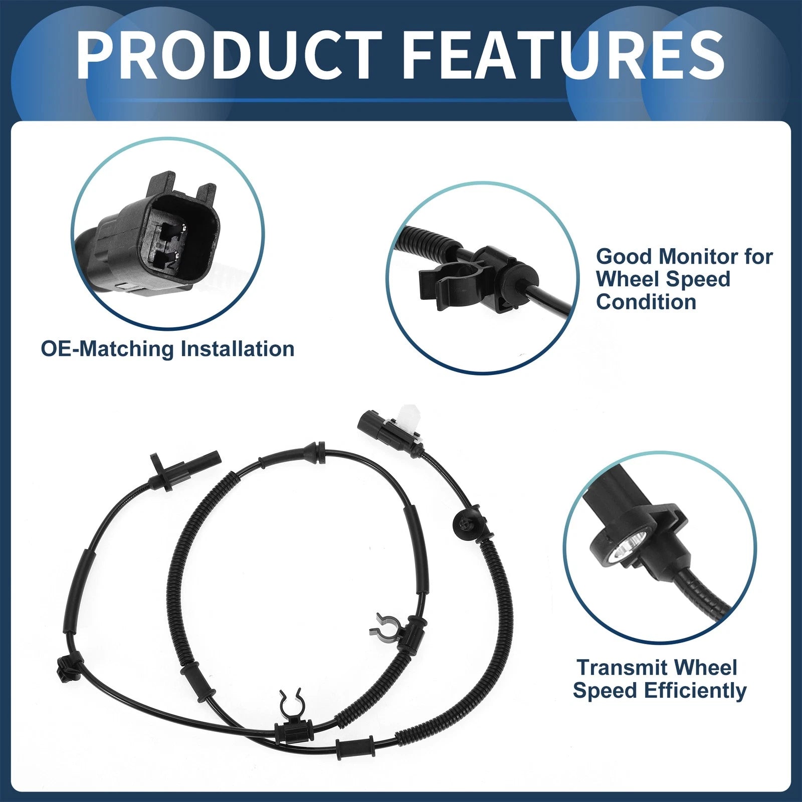 ABS Wheel Speed Sensor No.BL3Z2C190D for Ford F-150 (2011–2014) Rear Left